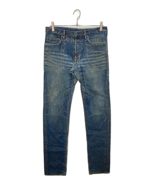 DIOR HOMME（ディオール オム）DIOR HOMME (ディオール オム) ラスターコーティング加工デニムパンツ インディゴ サイズ:31の古着・服飾アイテム