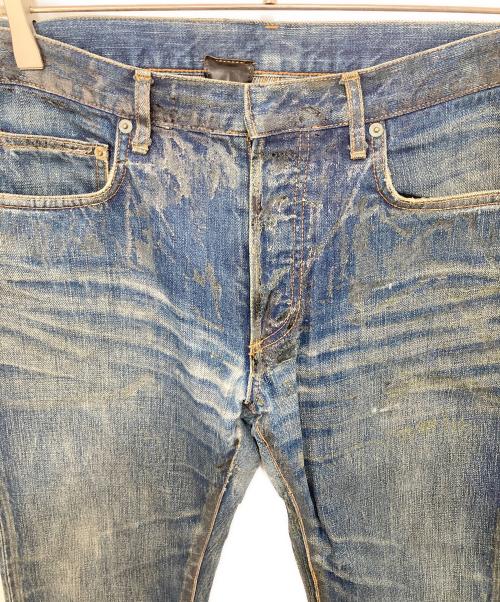 DIOR HOMME（ディオール オム）DIOR HOMME (ディオール オム) ラスターコーティング加工デニムパンツ インディゴ サイズ:31の古着・服飾アイテム