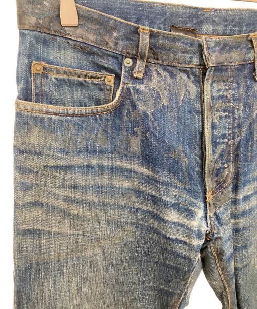 DIOR HOMME（ディオール オム）DIOR HOMME (ディオール オム) ラスターコーティング加工デニムパンツ インディゴ サイズ:31の古着・服飾アイテム