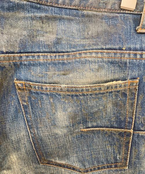 DIOR HOMME（ディオール オム）DIOR HOMME (ディオール オム) ラスターコーティング加工デニムパンツ インディゴ サイズ:31の古着・服飾アイテム