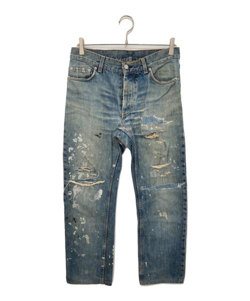 HELMUT LANG（ヘルムートラング）HELMUT LANG (ヘルムートラング) ペンキデニム インディゴ サイズ:78.5の古着・服飾アイテム