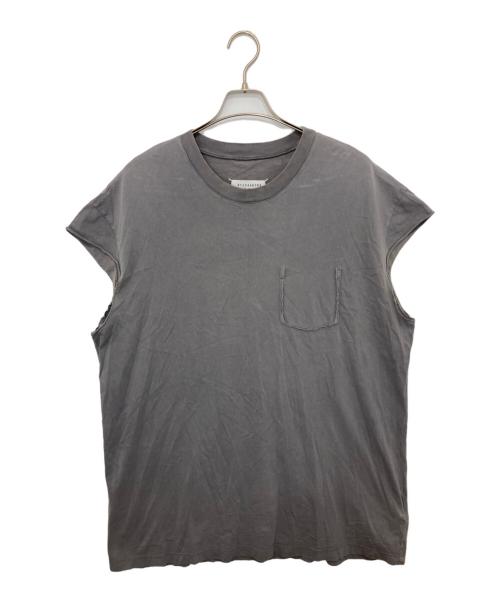 Maison Margiela（メゾンマルジェラ）Maison Margiela (メゾンマルジェラ) 19SS Destroyed Sleeve Less T-Shirt / ダメージ加工Tシャツ　S50GC0561 S20079 グレー サイズ:48の古着・服飾アイテム