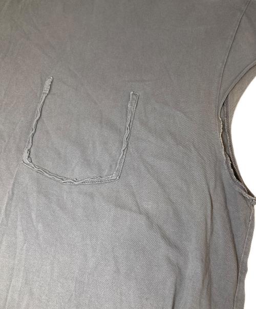 Maison Margiela（メゾンマルジェラ）Maison Margiela (メゾンマルジェラ) 19SS Destroyed Sleeve Less T-Shirt / ダメージ加工Tシャツ　S50GC0561 S20079 グレー サイズ:48の古着・服飾アイテム