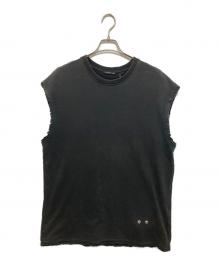 HELMUT LANG（ヘルムートラング）の古着「ノースリーブスウェット　17-8301006-049-904」｜ブラック