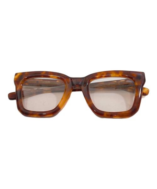 NATIVE SONS（ネイティブ サンズ）NATIVE SONS (ネイティブ サンズ) sacai (サカイ) 伊達眼鏡　PL-028X ブラウン サイズ:48□24-144の古着・服飾アイテム