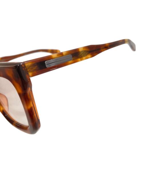 NATIVE SONS（ネイティブ サンズ）NATIVE SONS (ネイティブ サンズ) sacai (サカイ) 伊達眼鏡　PL-028X ブラウン サイズ:48□24-144の古着・服飾アイテム