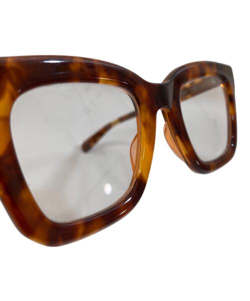 NATIVE SONS（ネイティブ サンズ）NATIVE SONS (ネイティブ サンズ) sacai (サカイ) 伊達眼鏡　PL-028X ブラウン サイズ:48□24-144の古着・服飾アイテム