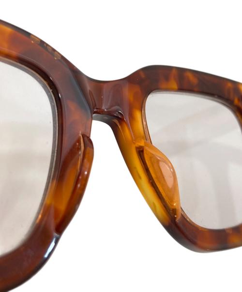 NATIVE SONS（ネイティブ サンズ）NATIVE SONS (ネイティブ サンズ) sacai (サカイ) 伊達眼鏡　PL-028X ブラウン サイズ:48□24-144の古着・服飾アイテム