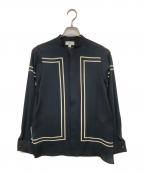 HYKEハイク）の古着「PRINTED BLOUSE プリンテッドブラウス」｜ブラック