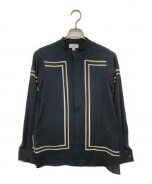 HYKE（ハイク）の古着「PRINTED BLOUSE プリンテッドブラウス」｜ブラック
