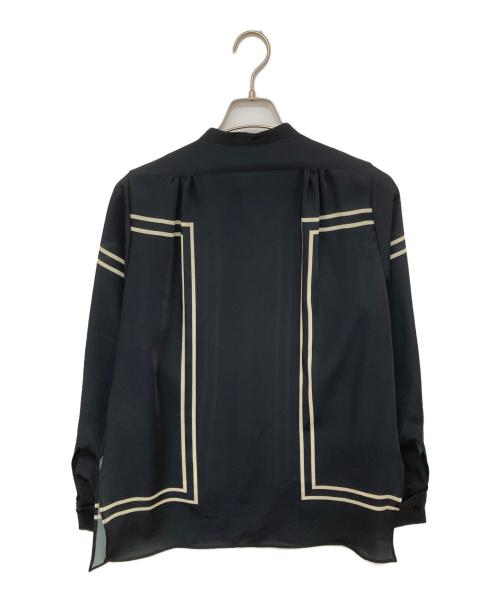 HYKE（ハイク）HYKE (ハイク) PRINTED BLOUSE プリンテッドブラウス ブラック サイズ:2の古着・服飾アイテム