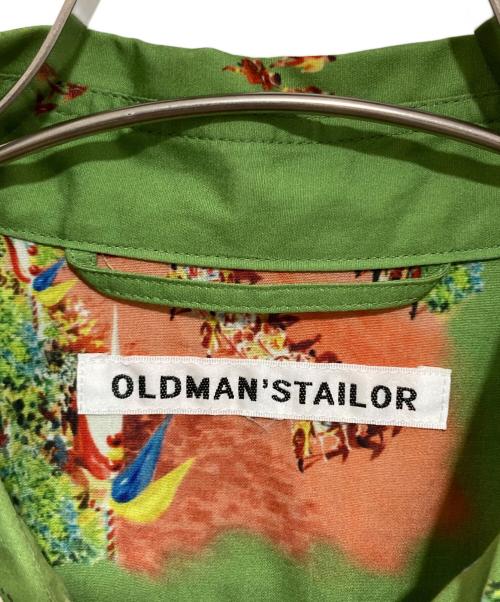 oldman's tailor（オールドマンズテーラー）oldman's tailor (オールドマンズテーラー) 総柄シャツ グリーン サイズ:40の古着・服飾アイテム