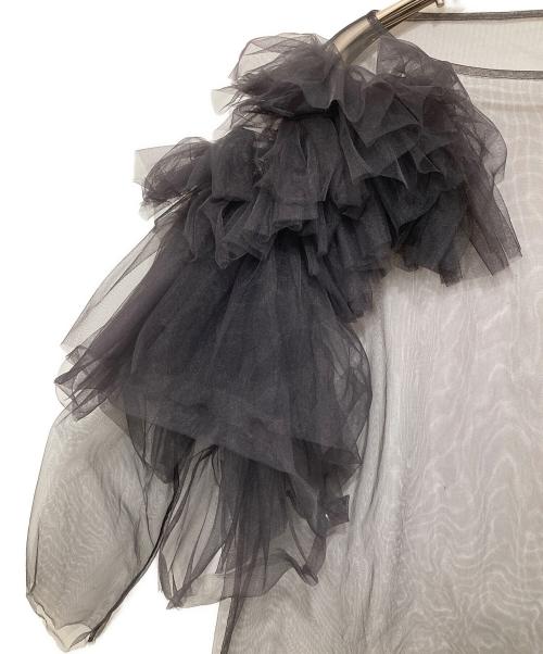 MARGE（マージ）MARGE (マージ) Tulle Asymmetric Decorative P/O ブラック サイズ:fの古着・服飾アイテム