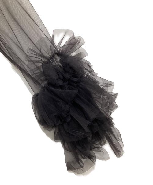 MARGE（マージ）MARGE (マージ) Tulle Asymmetric Decorative P/O ブラック サイズ:fの古着・服飾アイテム