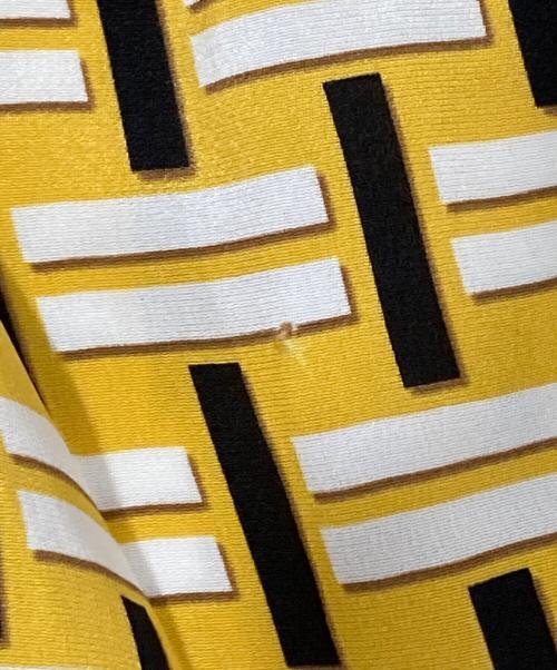 FENDI（フェンディ）FENDI (フェンディ) FFロゴ シルクスカート　FQ6224 M6Q イエロー サイズ:38の古着・服飾アイテム