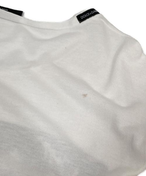 DOLCE & GABBANA（ドルチェ＆ガッバーナ）DOLCE & GABBANA (ドルチェ＆ガッバーナ) ミックジャガーフォトプリントTシャツ　バンドTシャツ　THE ROLLING STONES ホワイト サイズ:44の古着・服飾アイテム