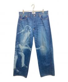 eYe COMME des GARCONS JUNYAWATANABE MAN（アイ コム デ ギャルソン ジュンヤ ワタナベ マン）の古着「25SS AC/DCコラボレーションデニムパンツ AD2025」｜インディゴ
