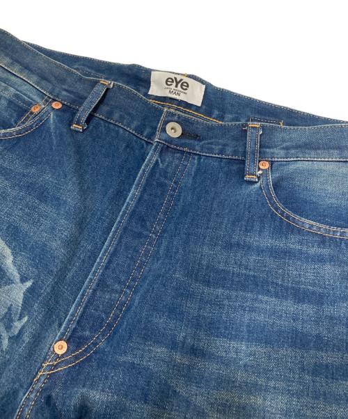 eYe COMME des GARCONS JUNYAWATANABE MAN（アイ コム デ ギャルソン ジュンヤ ワタナベ マン）eYe COMME des GARCONS JUNYAWATANABE MAN (アイ コム デ ギャルソン ジュンヤ ワタナベ マン) 25SS AC/DCコラボレーションデニムパンツ AD2025 インディゴ サイズ:Sの古着・服飾アイテム