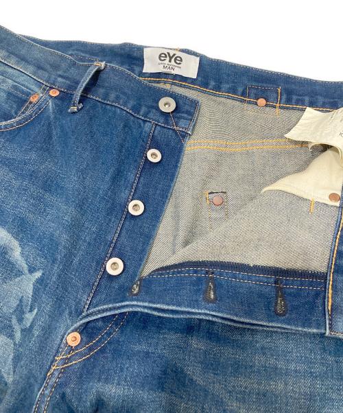 eYe COMME des GARCONS JUNYAWATANABE MAN（アイ コム デ ギャルソン ジュンヤ ワタナベ マン）eYe COMME des GARCONS JUNYAWATANABE MAN (アイ コム デ ギャルソン ジュンヤ ワタナベ マン) 25SS AC/DCコラボレーションデニムパンツ AD2025 インディゴ サイズ:Sの古着・服飾アイテム