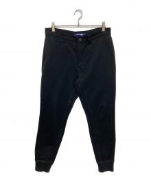 eYe COMME des GARCONS JUNYAWATANABE MAN（アイ コム デ ギャルソン ジュンヤ ワタナベ マン）の古着「リブ付スウェットパンツ　	WF-P020」｜ブラック