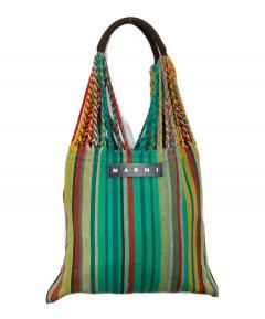 中古・古着通販】MARNI (マルニ) ハンモックバッグ イエロー×ネイビー