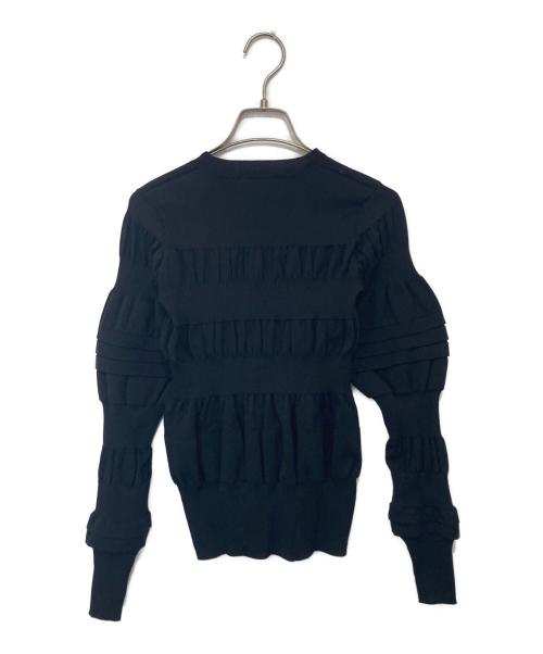 ENFOLD（エンフォルド）ENFOLD (エンフォルド) BUMPY PULLOVER　バンピープルオーバー　300HA470-1100 ブラック サイズ:38の古着・服飾アイテム