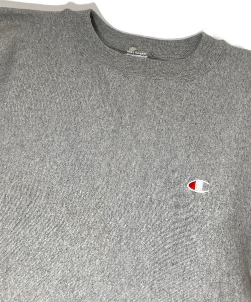 Champion（チャンピオン）Champion (チャンピオン) 90's リバースウィーブスウェット　刺繍タグ USA製 グレー サイズ:Lの古着・服飾アイテム