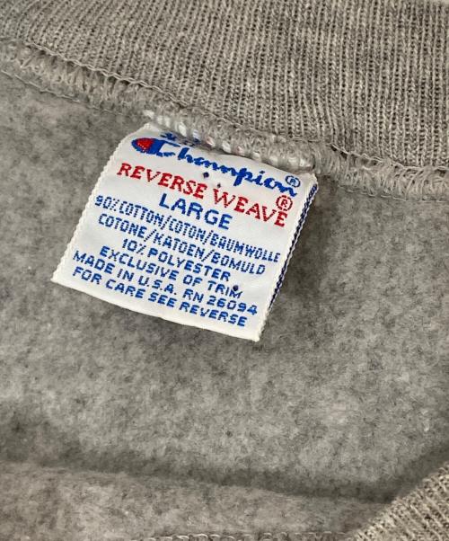 Champion（チャンピオン）Champion (チャンピオン) 90's リバースウィーブスウェット　刺繍タグ USA製 グレー サイズ:Lの古着・服飾アイテム