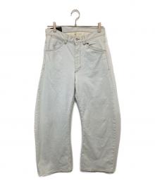 ATTACHMENT（アタッチメント）の古着「ストレッチデニムワイドパンツ　AP32-020　カーブデニムパンツ」｜インディゴ