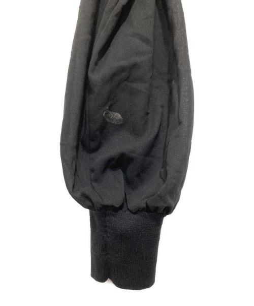 HYKE（ハイク）HYKE (ハイク) レイヤードニット 221-11272 013 ブラック サイズ:2の古着・服飾アイテム