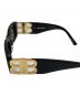 中古・古着 BALENCIAGA (バレンシアガ) Dynasty rectangle サングラス　ダイナスティーレクタングル　BB0096S ブラック サイズ:51□18-130：30000円
