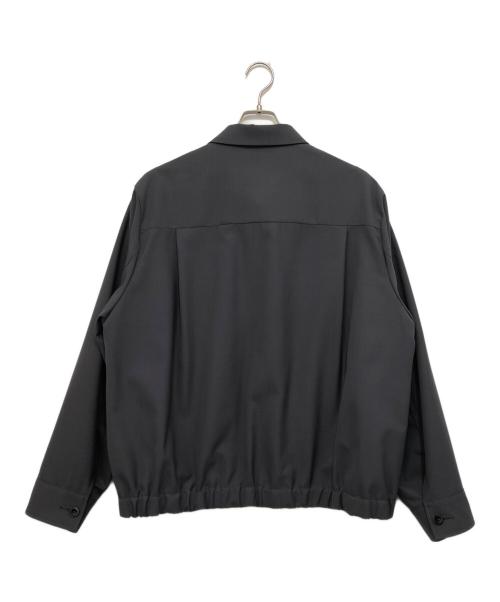 sacai（サカイ）sacai (サカイ) 23AW ベロア切替 ウール シャツジャケット　23-03121M オリーブ サイズ:2の古着・服飾アイテム