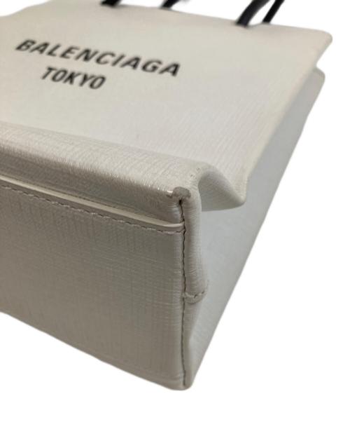 BALENCIAGA（バレンシアガ）BALENCIAGA (バレンシアガ) ショッピングトート　	597858 ホワイトの古着・服飾アイテム
