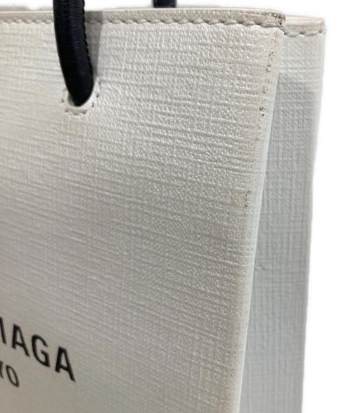 BALENCIAGA（バレンシアガ）BALENCIAGA (バレンシアガ) ショッピングトート　	597858 ホワイトの古着・服飾アイテム