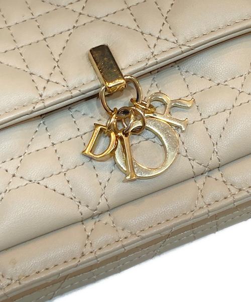 Christian Dior（クリスチャン ディオール）Christian Dior (クリスチャン ディオール) デイリーチェーンポーチ ベージュの古着・服飾アイテム