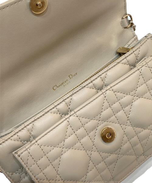 Christian Dior（クリスチャン ディオール）Christian Dior (クリスチャン ディオール) デイリーチェーンポーチ ベージュの古着・服飾アイテム