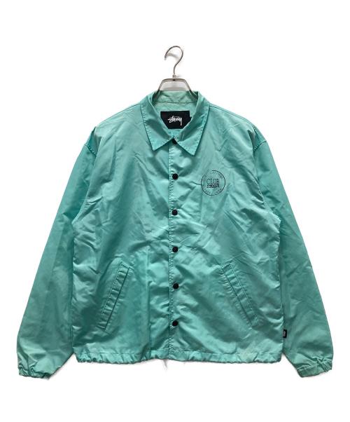 stussy（ステューシー）stussy (ステューシー) CLUB STUSSY コーチジャケット グリーン サイズ:Sの古着・服飾アイテム