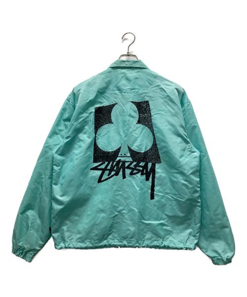 stussy（ステューシー）stussy (ステューシー) CLUB STUSSY コーチジャケット グリーン サイズ:Sの古着・服飾アイテム