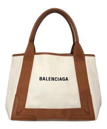 BALENCIAGA（バレンシアガ）の古着「ネイビーカバスS」｜ベージュ