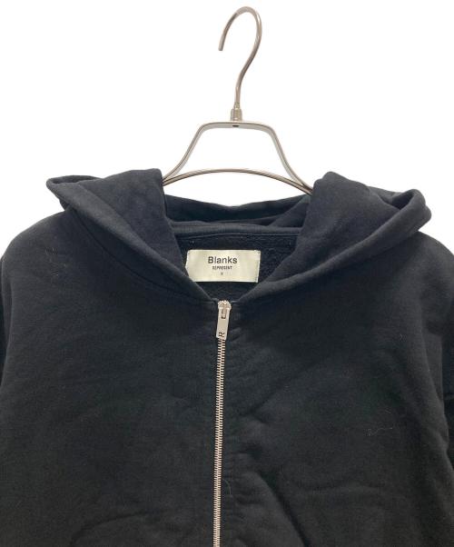 REPRESENT（リプレゼント）REPRESENT (リプレゼント) Blanksジップパーカー ブラック サイズ:Sの古着・服飾アイテム