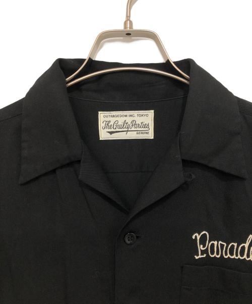 WACKO MARIA（ワコマリア）WACKO MARIA (ワコマリア) paradise刺繍 レーヨンシャツ ブラック サイズ:Sの古着・服飾アイテム