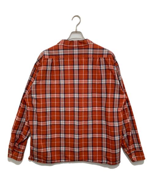 NIGEL CABOURN（ナイジェルケーボン）NIGEL CABOURN (ナイジェルケーボン) オープンカラーシャツ　8036-00-10014 オレンジ サイズ:56の古着・服飾アイテム