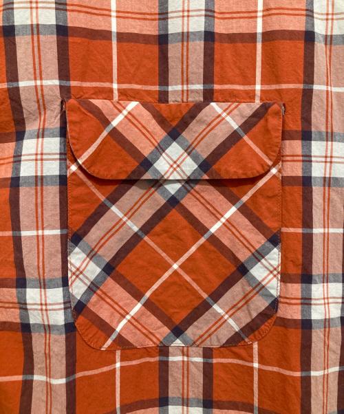 NIGEL CABOURN（ナイジェルケーボン）NIGEL CABOURN (ナイジェルケーボン) オープンカラーシャツ　8036-00-10014 オレンジ サイズ:56の古着・服飾アイテム