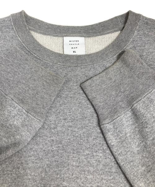 MISTER GENTLE MAN（ミスタージェントルマン）MISTER GENTLE MAN (ミスタージェントルマン) クルーネックスウェット グレー サイズ:XLの古着・服飾アイテム