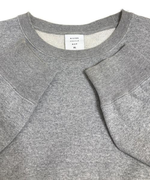 MISTER GENTLE MAN（ミスタージェントルマン）MISTER GENTLE MAN (ミスタージェントルマン) クルーネックスウェット グレー サイズ:XLの古着・服飾アイテム