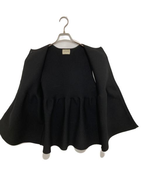 UNITED ARROWS（ユナイテッドアローズ）UNITED ARROWS (ユナイテッドアローズ) P フリル ニットベスト　1518-106-1575 ブラック サイズ:FREEの古着・服飾アイテム