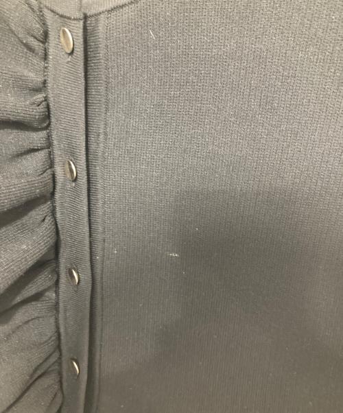UNITED ARROWS（ユナイテッドアローズ）UNITED ARROWS (ユナイテッドアローズ) P フリル ニットベスト　1518-106-1575 ブラック サイズ:FREEの古着・服飾アイテム