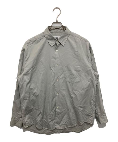 cornier（コルニエ）cornier (コルニエ) FINX COTTON LIGHT CORD LANE STRIPE SHIRTS　フィンクスコットンライトコードレーンストライプシャツ グレー サイズ:Mの古着・服飾アイテム