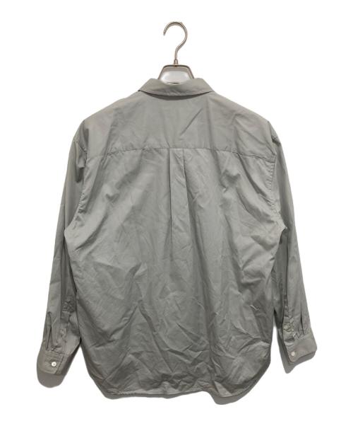 cornier（コルニエ）cornier (コルニエ) FINX COTTON LIGHT CORD LANE STRIPE SHIRTS　フィンクスコットンライトコードレーンストライプシャツ グレー サイズ:Mの古着・服飾アイテム