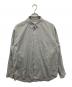 cornier（コルニエ）の古着「FINX COTTON LIGHT CORD LANE STRIPE SHIRTS　フィンクスコットンライトコードレーンストライプシャツ」｜グレー